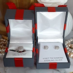 Earrings and ring set